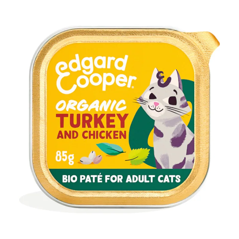 Edgard & Cooper 85 g Adult Pavo y Pollo Ecológico en Paté tarrina