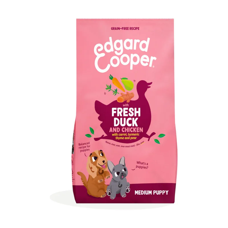 Edgard & Cooper 7 kg Puppy Pato y Pollo pienso