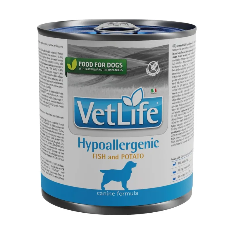 Farmina 300 g Vet Life Hypoallergenic lata para perros
