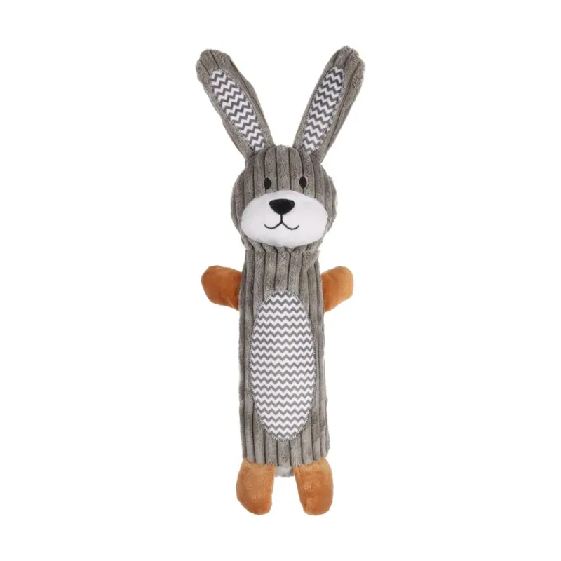 Flamingo Gommy Conejo de Peluche Gris para perros
