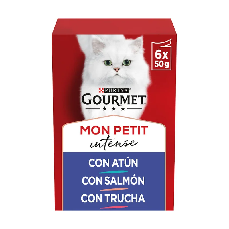 Gourmet 6 sobres x 50 g Mon Petit Selección Pescados en salsa sobre