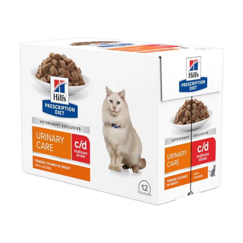 Hill's 12 sobres x 85 g Prescription Diet Urinary Care c/d sobre para gatos
