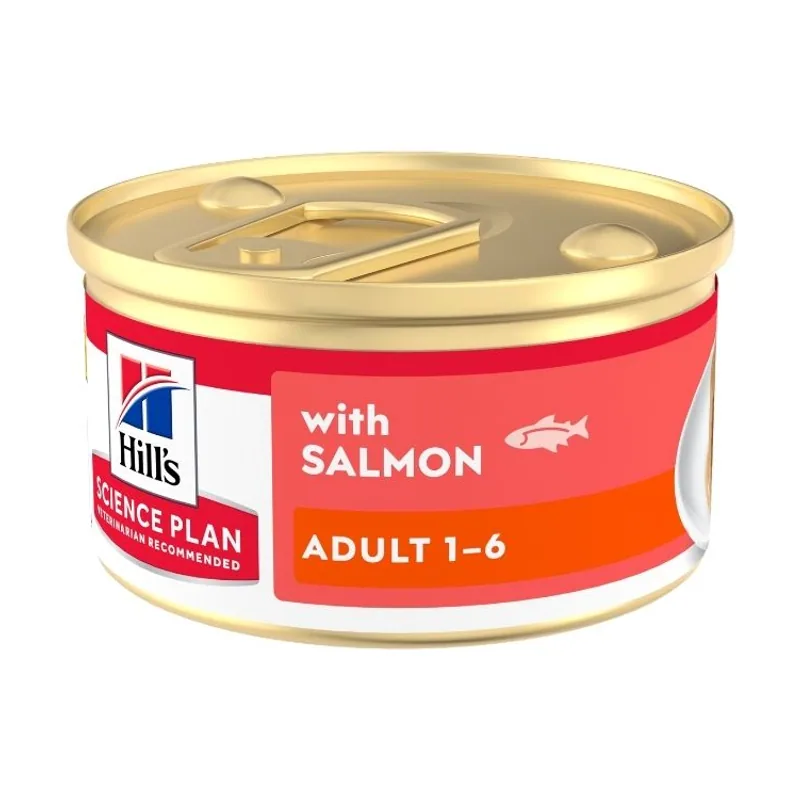 Hill's 85 g Science Plan Adult Mousse de Salmón lata