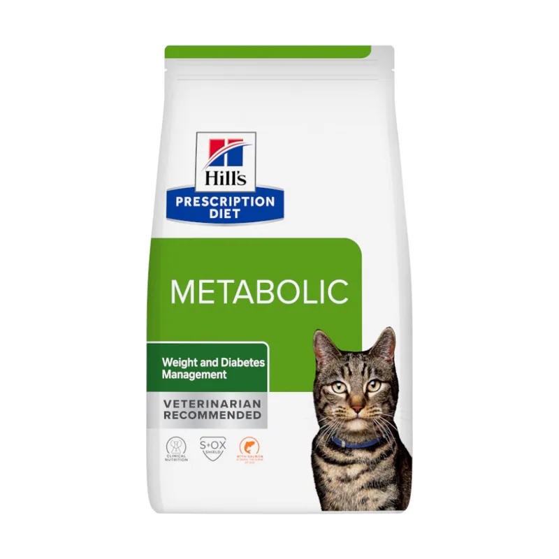 Hill's 3 kg Prescription Diet Metabolic Salmón pienso para gatos