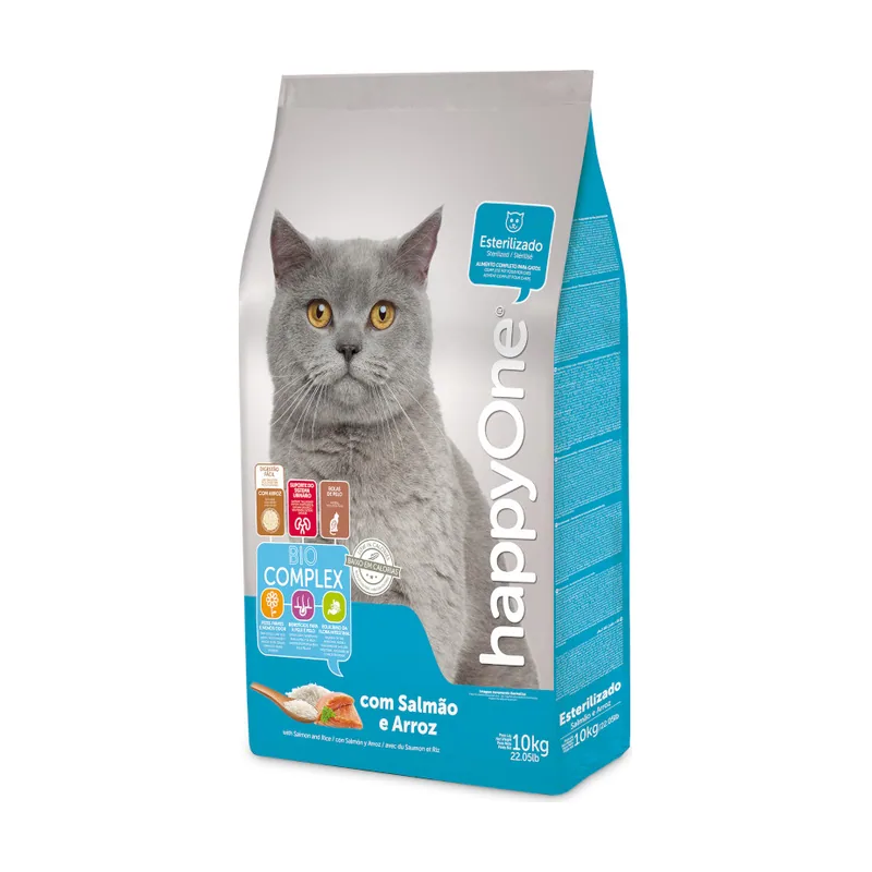 happyOne Adult Esterilizado Salmón y Arroz pienso
