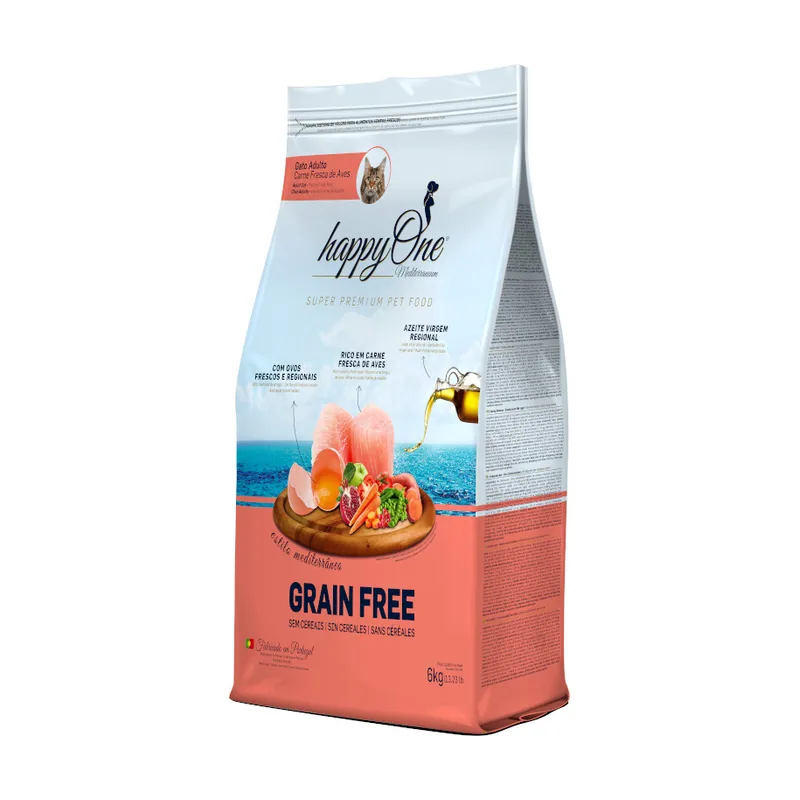 happyOne Mediterraneum Adult Grain Free de Carne Fresca de Aves pienso