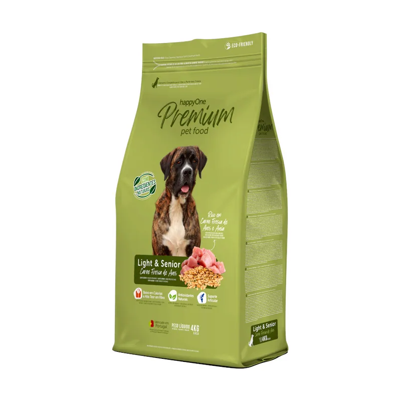 happyOne Premium Light & Senior Carne Fresca de Aves pienso