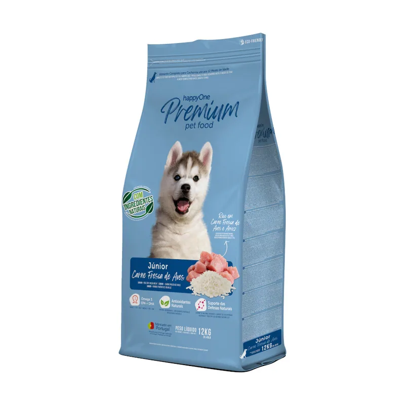 happyOne Premium Junior Carne Fresca de Aves pienso