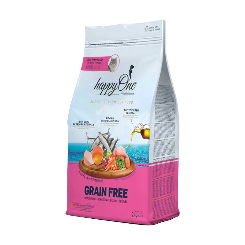 happyOne Mediterraneum Adult Estrerilizado Grain Free de Sardina pienso