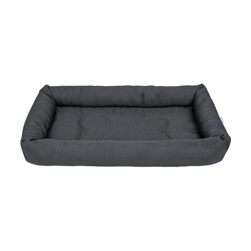 Leeby Colchoneta Suave Negra para perros