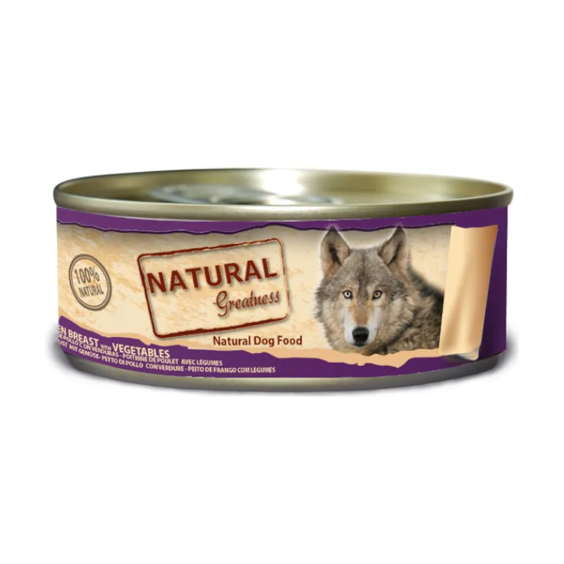 Natural Greatness 156 g Pechuga de Pollo con Verduras lata