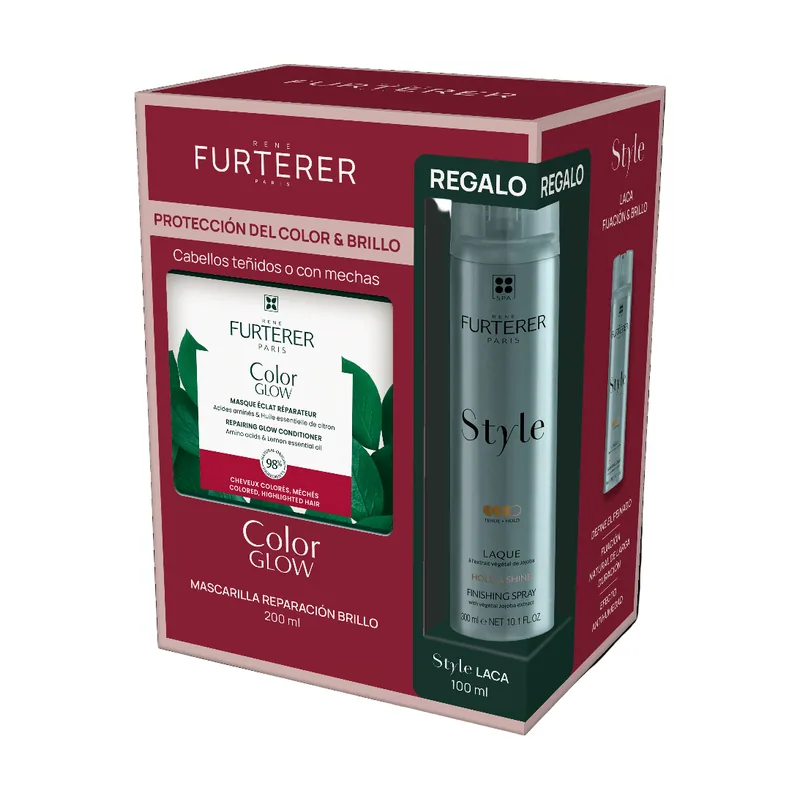 Rene Furterer Pack Glow Mascarilla 200ml + Style Laca 100ml
