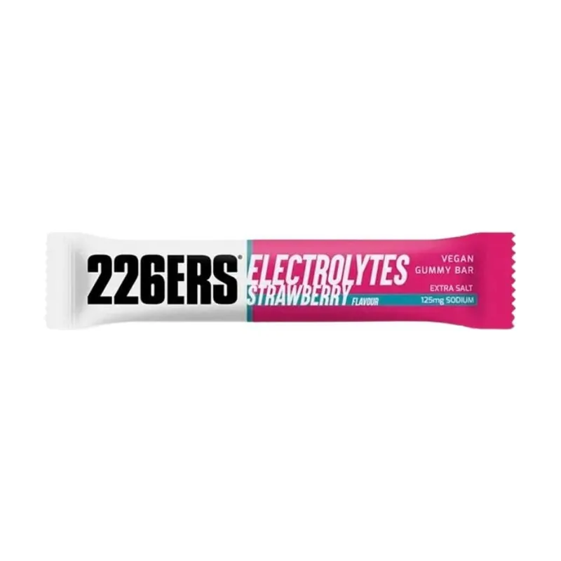 226ers Vegan Gummy Bar Pectina Electrolyte Strawberry 30g