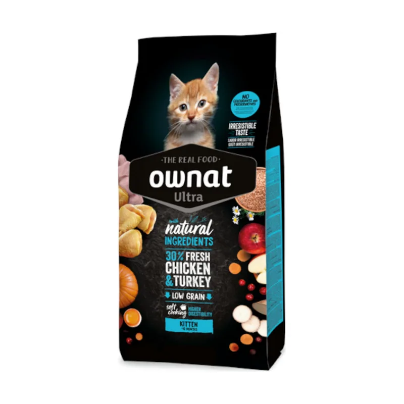 Ownat Ultra Kitten Pienso Pollo y Pavo