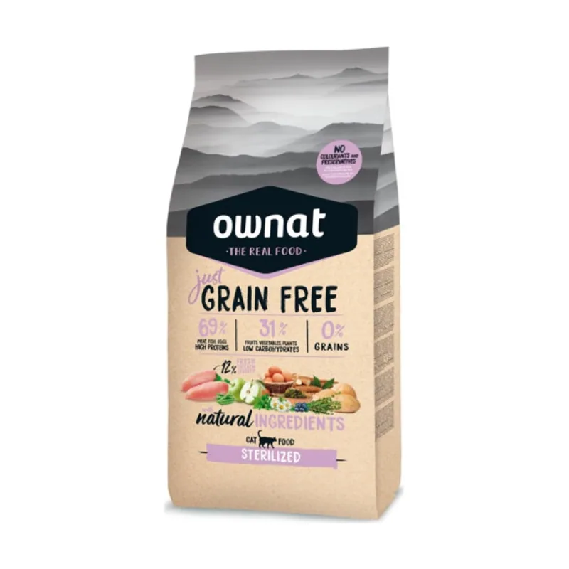 Ownat 8 kg Just Grain Free Sterilized pienso