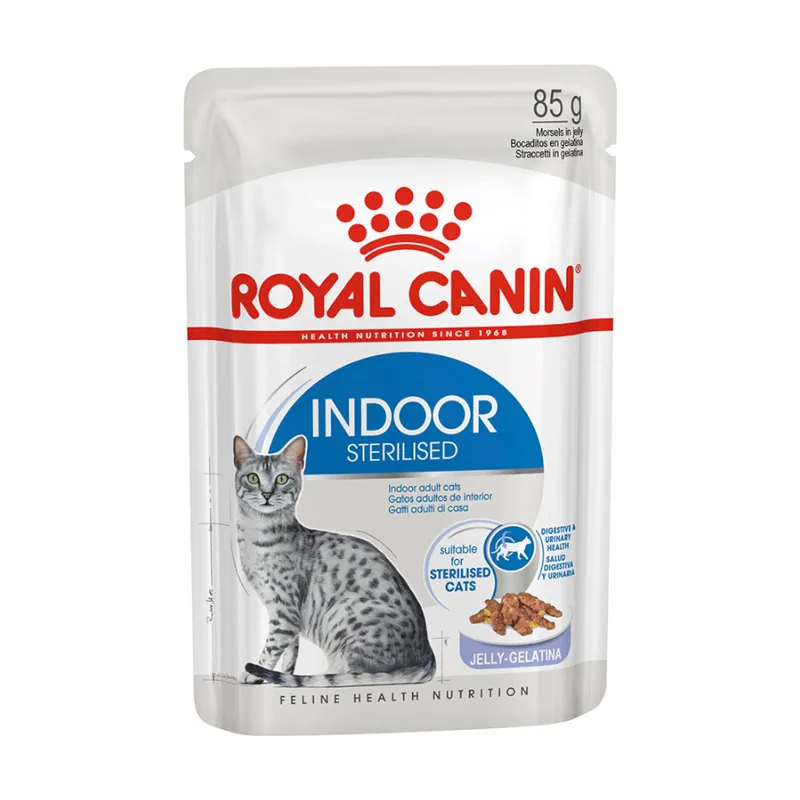 Royal Canin 85 g Indoor Sterilised sobre en gelatina
