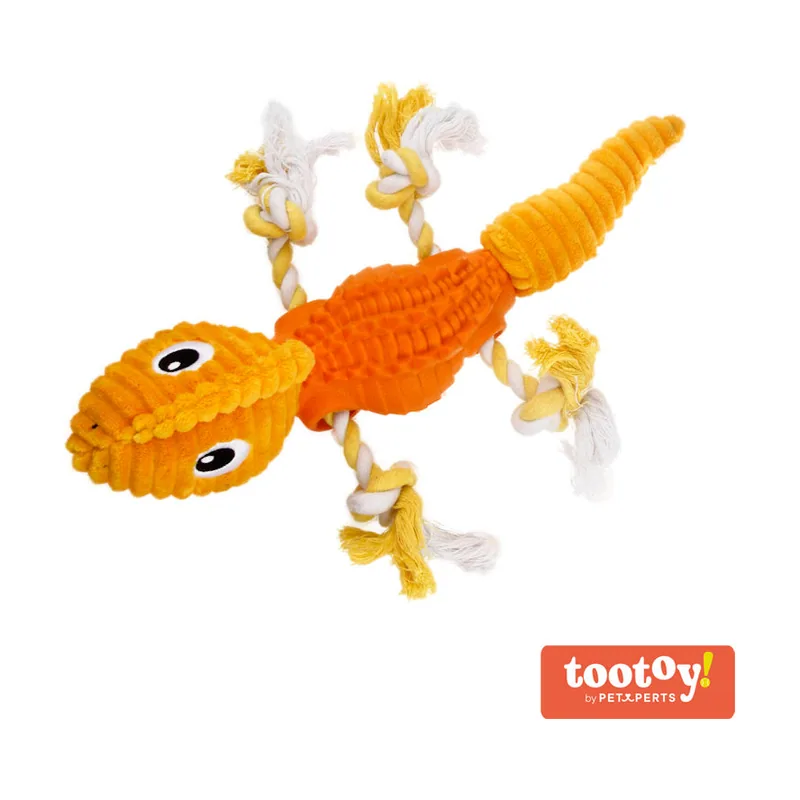 Tootoy! Stretch Salamander Cuddler peluche dispensador de snacks para perros