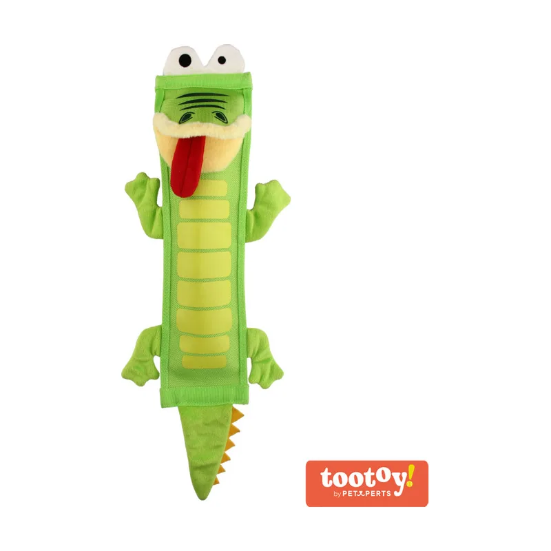 Tootoy! Comfort Resistant Crocodile Toy peluche para perros