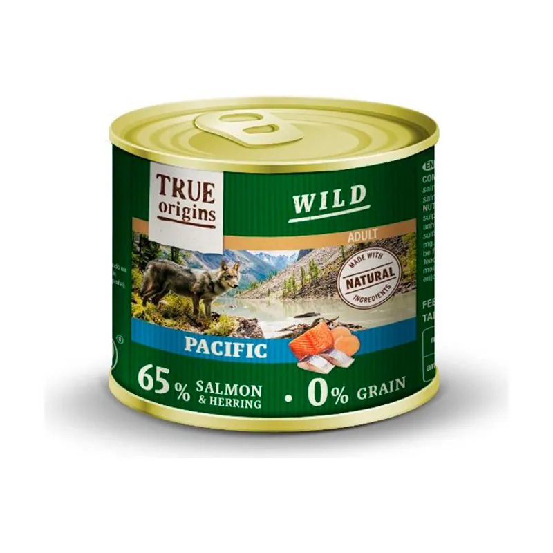 True Origins 400 g Wild Adult Pacific Salmón y Arenque en paté lata