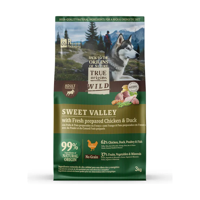 True Origins Wild Sweet Valley Pollo con Pato Pienso