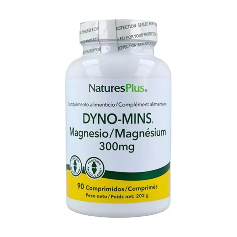 Natures Plus Dyno-Mins Magnesio 300 mg. 90 Comprimidos