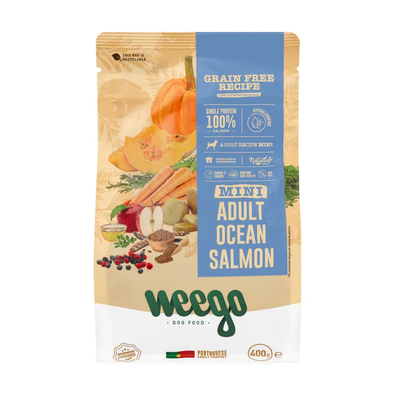 Weego Grain Free Mini Adult Ocean Salmón pienso