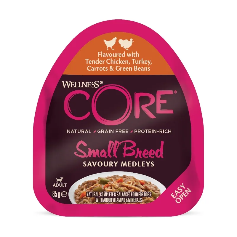 Wellness Core 85 g Small Breed Grain Free Pollo y Pavo Tarrina
