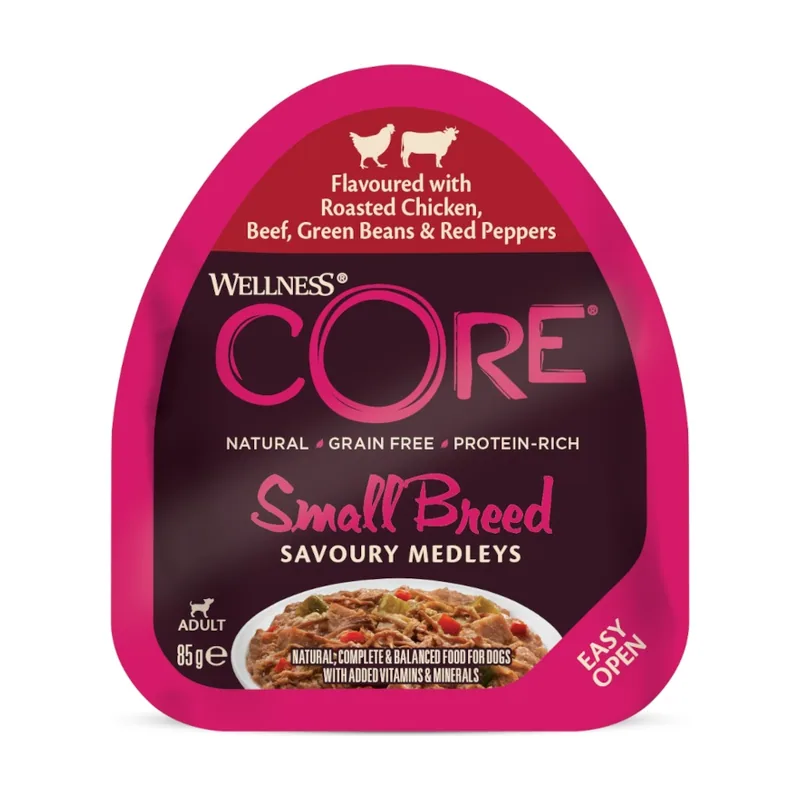 Wellness Core 85 g Small Breed Grain Free Pollo y Ternera tarrina