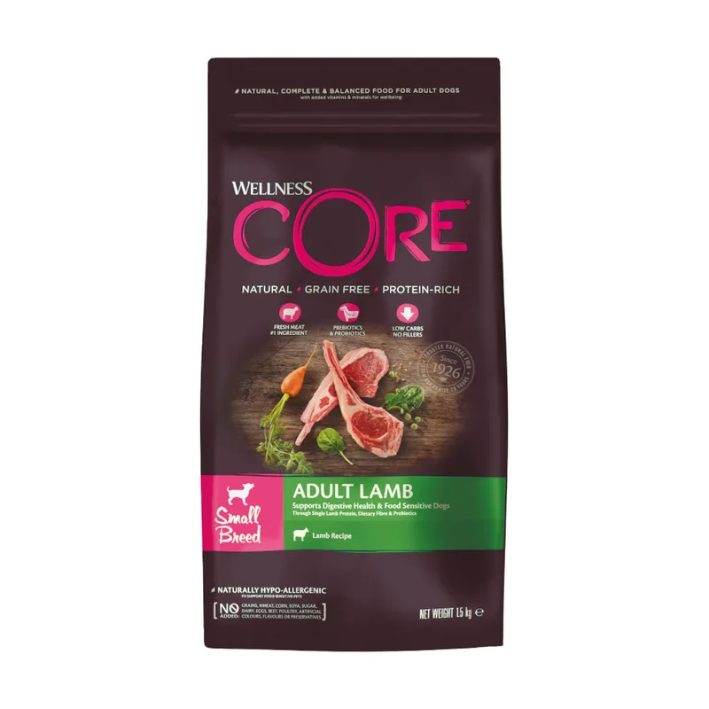 Wellness Core Small Adult Cordero Grain Free pienso
