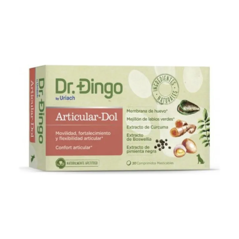 Dr. Dingo 20 comprimidos Articular-Dol Condoprotector para perros