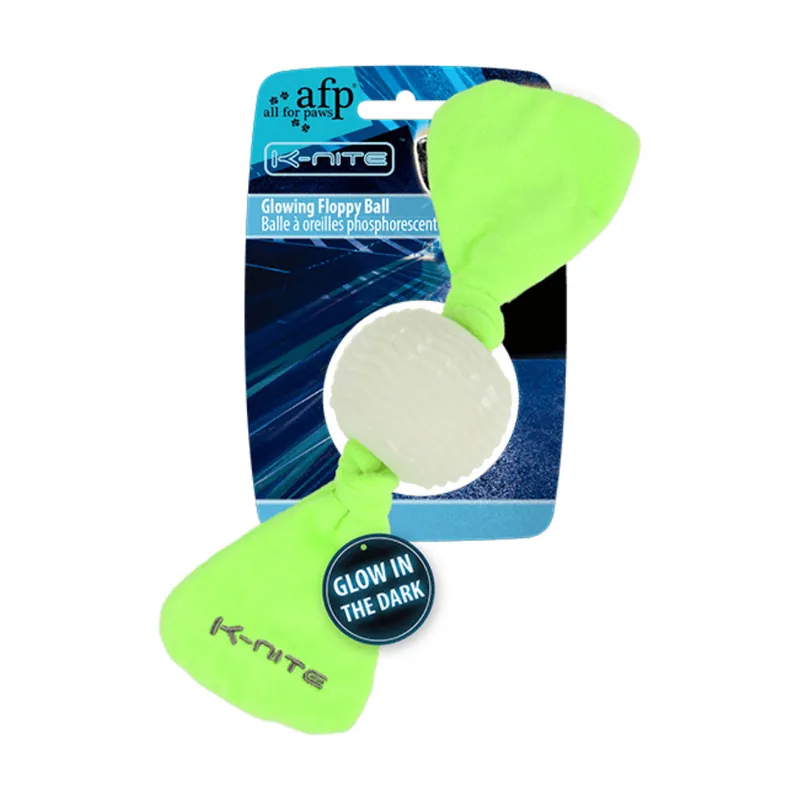 All For Paws K-Nite Glowing Floppies Pelota para perros