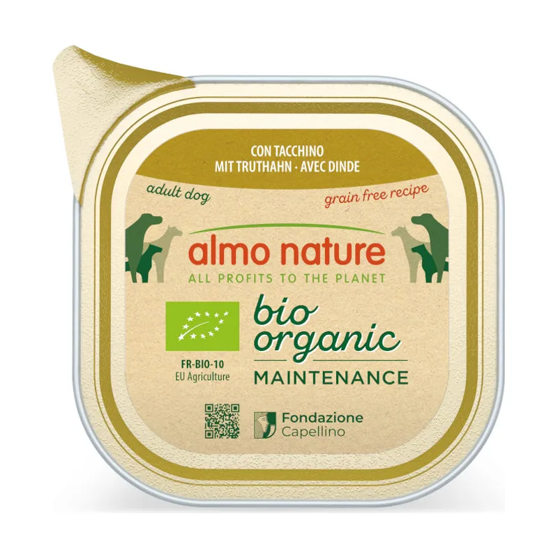 Almo Nature 100 g Bio Organic Maintenance Grain Free Pavo tarrina