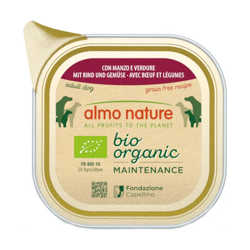 Almo Nature 100 g Bio Organic Maintenance Grain Free Carne y Verduras tarrina