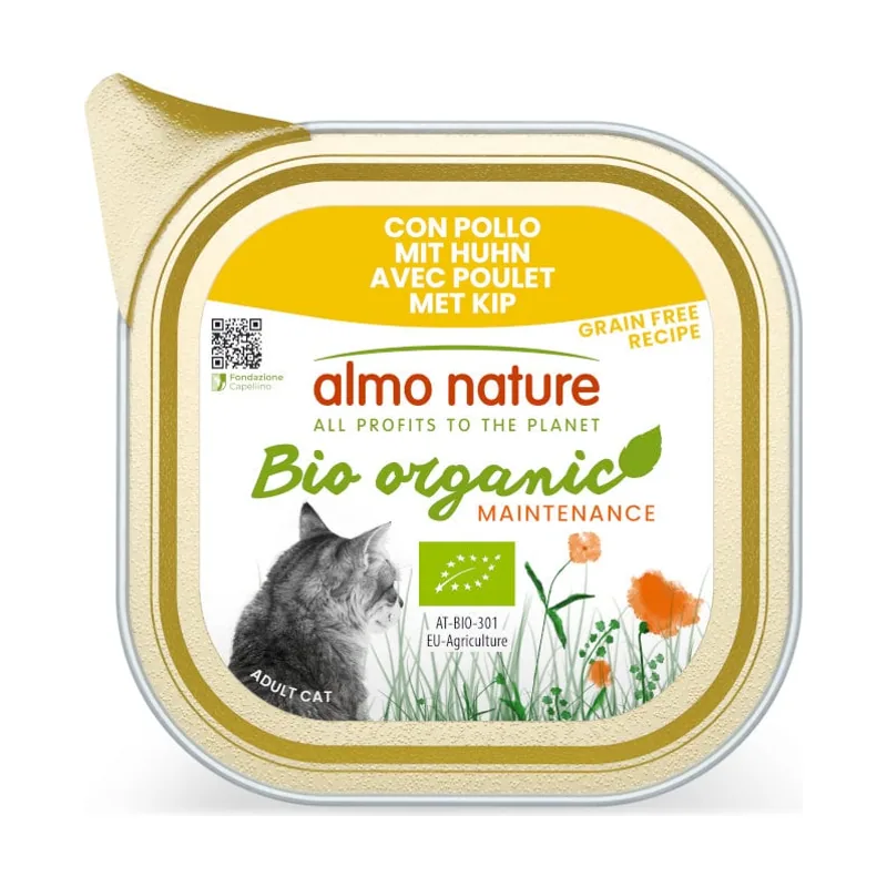 Almo Nature 85 g Bio Organic Maintenance Grain Free Pollo tarrina