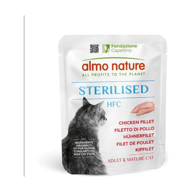 Almo Nature 50 g HFC Sterilised Filete de Pollo sobre