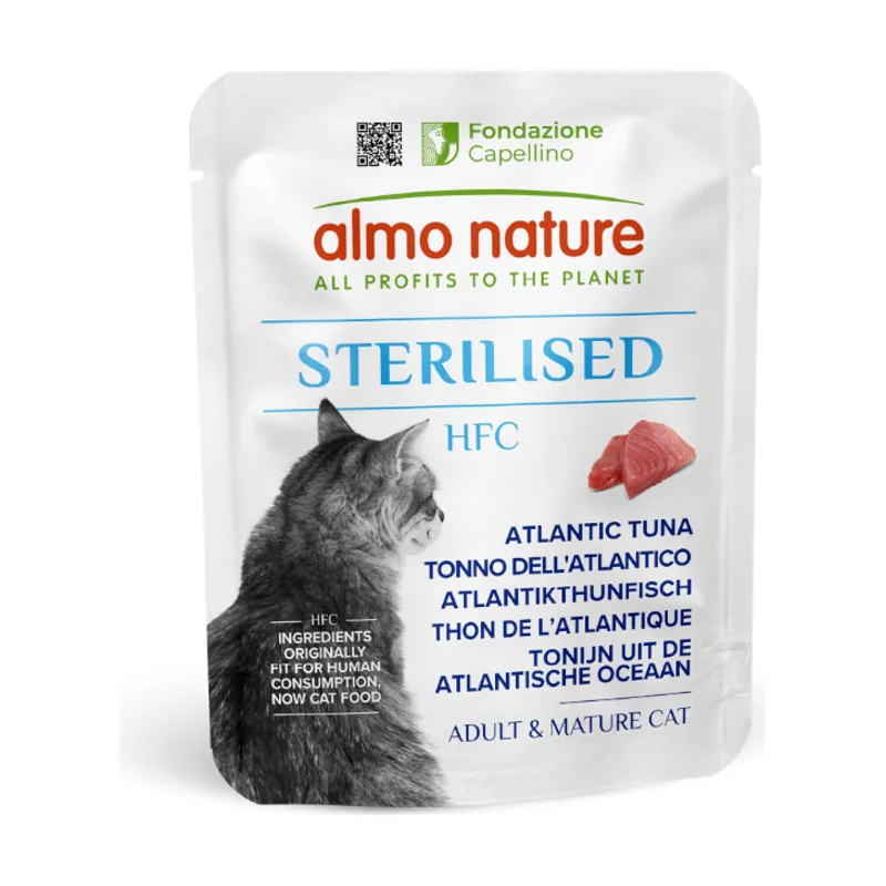 Almo Nature 50 g HFC Sterilised Atún del Atlantico en sobre