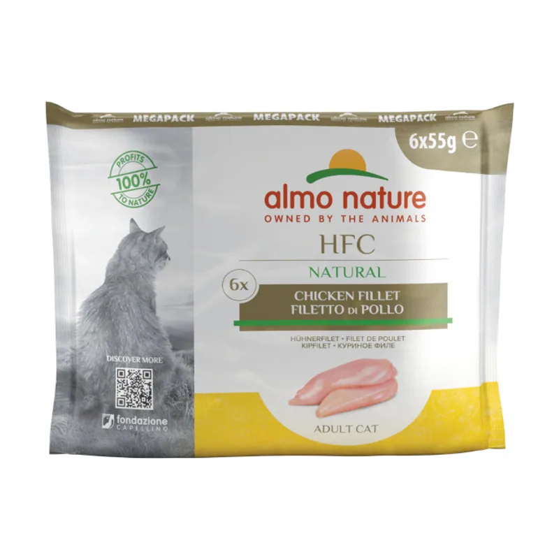 Almo Nature 6 sobres x 55 g HFC Natural Recetas Variadas de Pollo en sobre