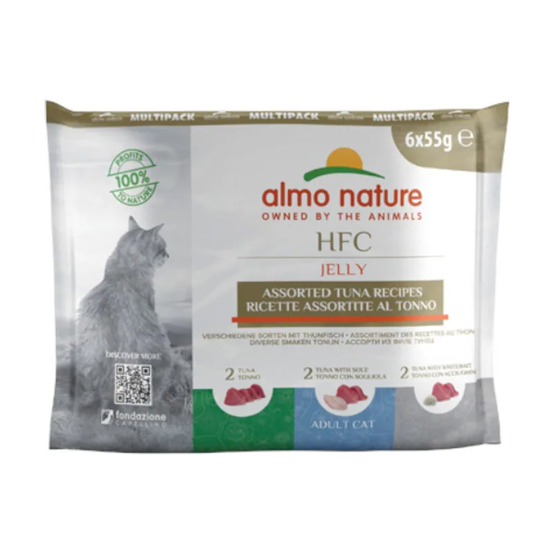 Almo Nature 6 sobres x 55 g HFC Natural Recetas Variadas de Atún en sobre