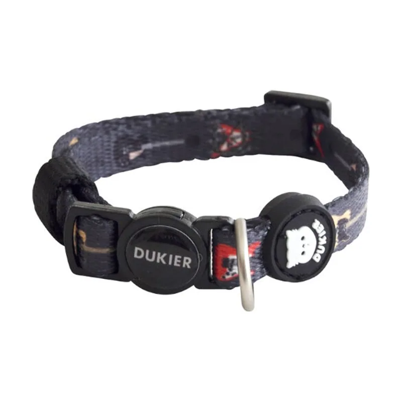 Dukier Collar Estampado Rockero para gatos