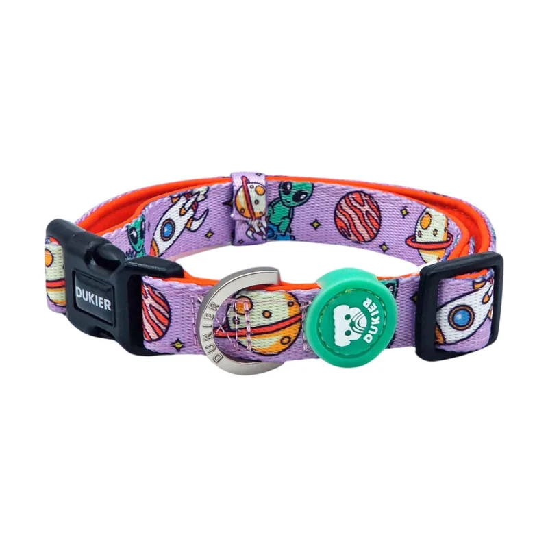 Dukier Collar Estampado Alien para perros