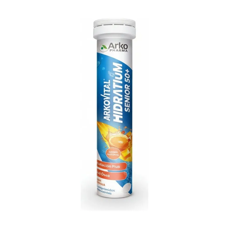 Arkopharma Arkovital Hidratium Senior 50+ Hidratación Naranja 24 comprimidos efervescentes