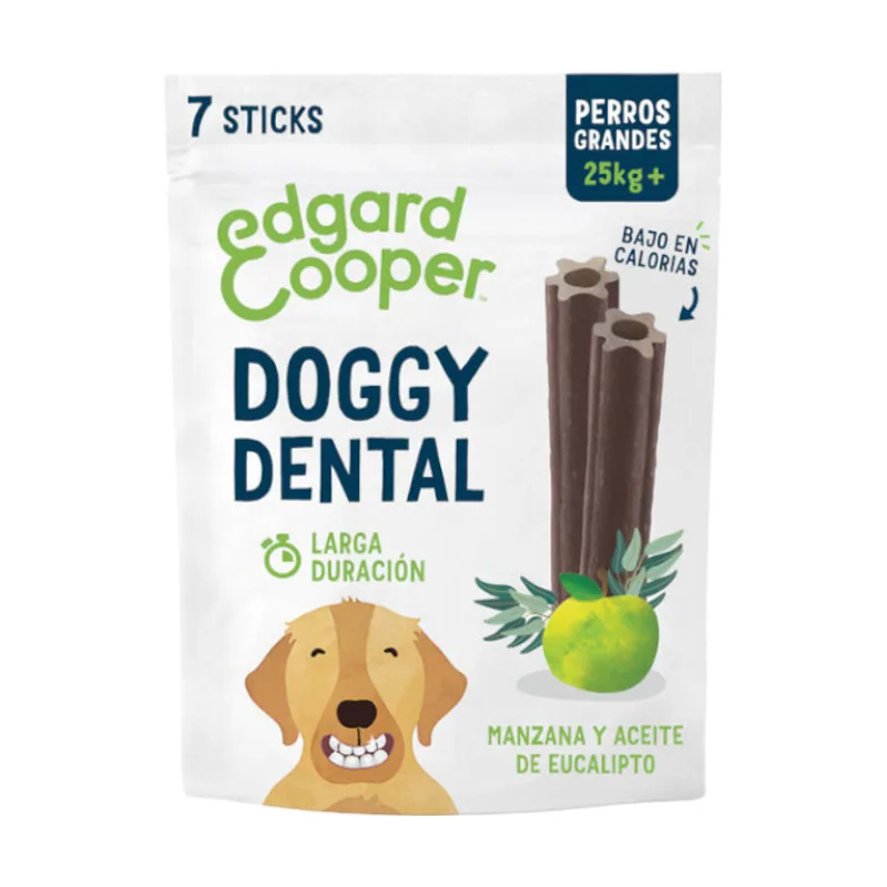 Edgard & Cooper 7 barritas Dentales Manzana y eucalipto snack