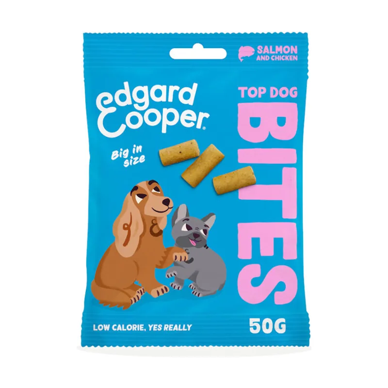 Edgard & Cooper 50 g Bocaditos Grandes de Salmón y Pollo snack
