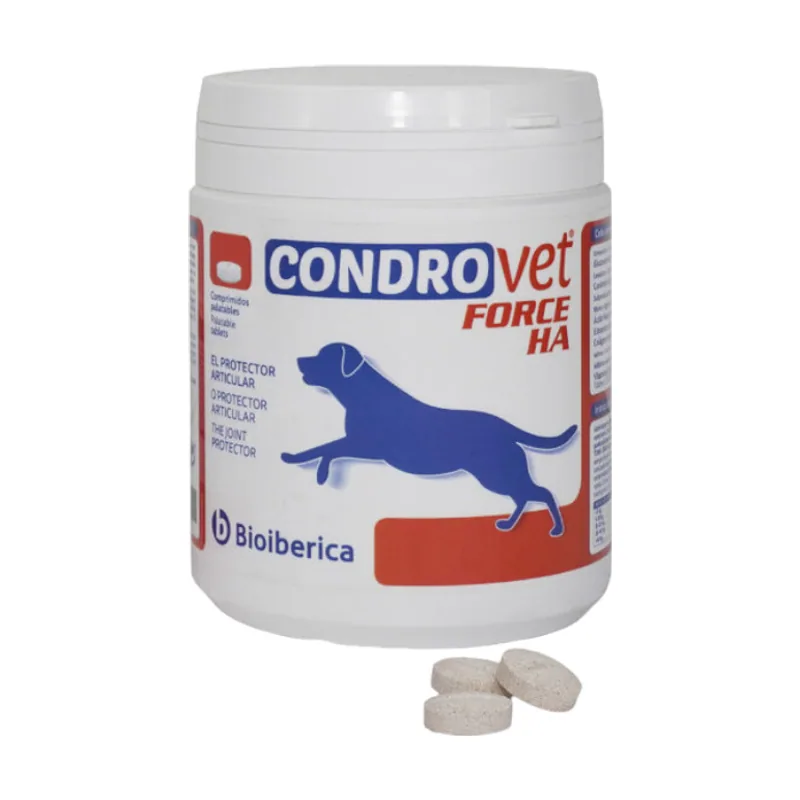 Bioiberica 120 comprimidos Condrovet Force HA Condroprotector para el Desgaste Articular en perros