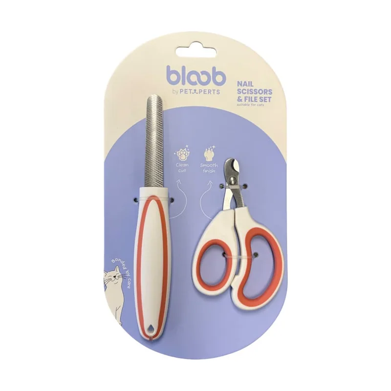 Bloob Set Cortauñas y Lima para gatos