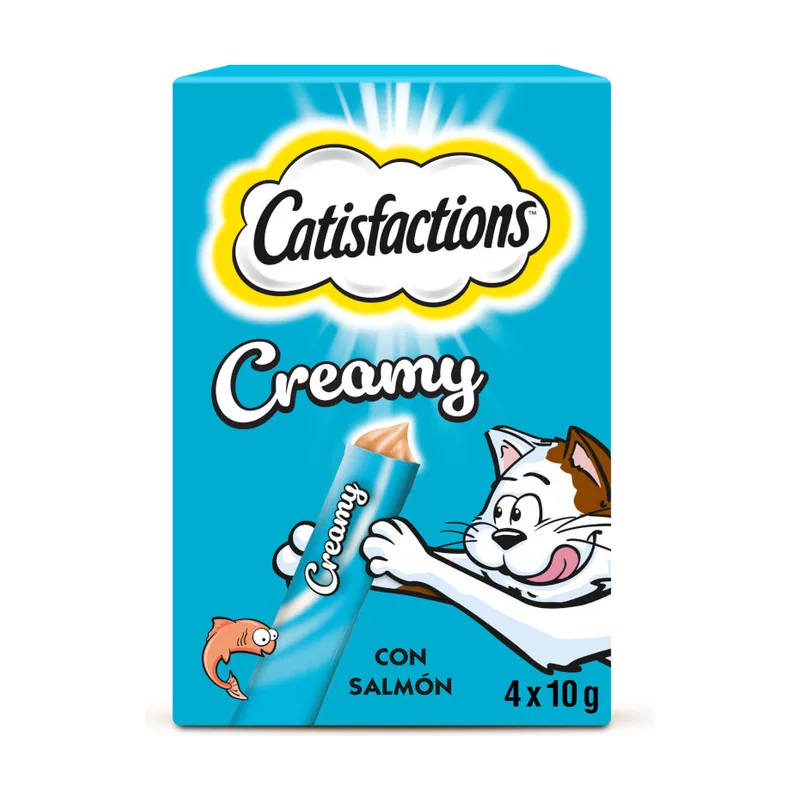 Catisfactions 4 sobres x 10 g Creamy Salmón Snack cremoso