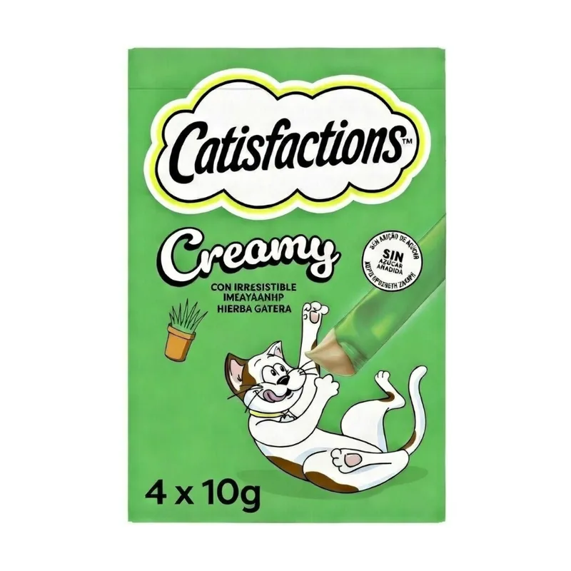 Catisfactions 4 sobres x 10 g Creamy Hierba Gatera Snack cremoso