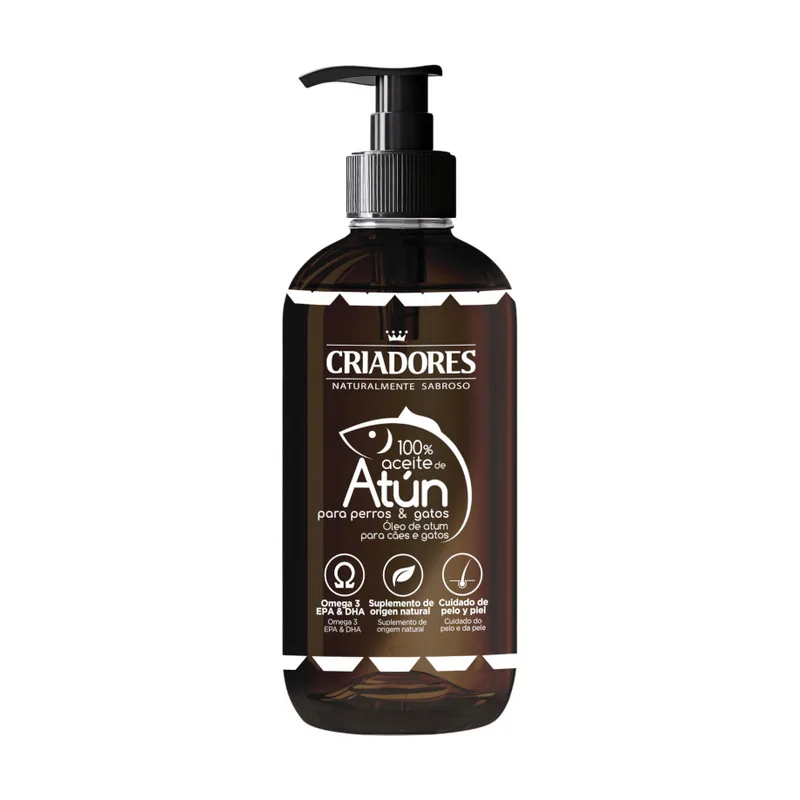Criadores 250 ml Aceite de Atún para perros y gatos