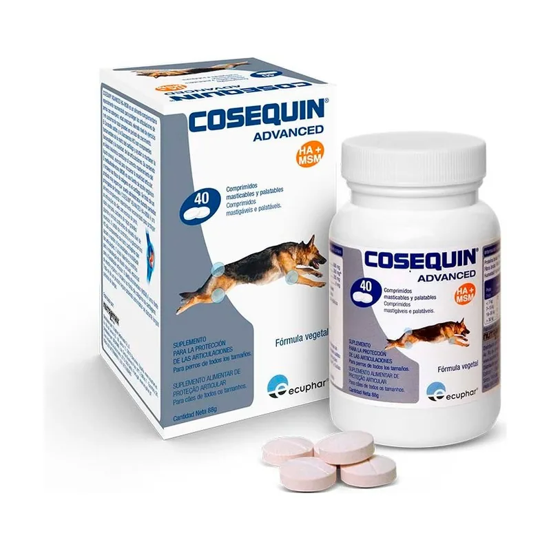 Cosequin 250 comprimidos Ecuphar Advanced Condroprotector Articular para perros
