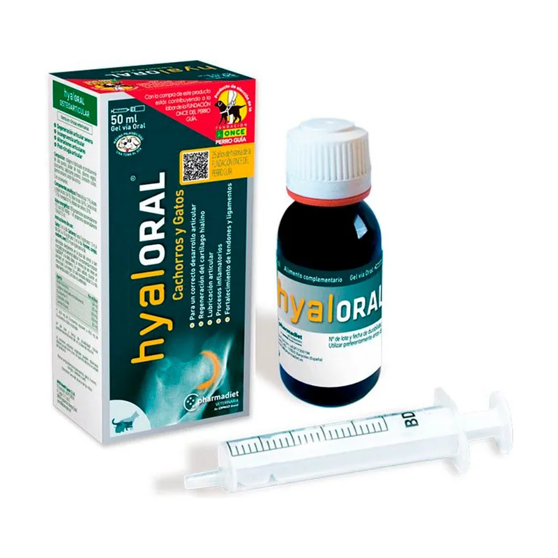 Pharmadiet 50 ml Hyaloral Complemento en Gel para perros y gatos